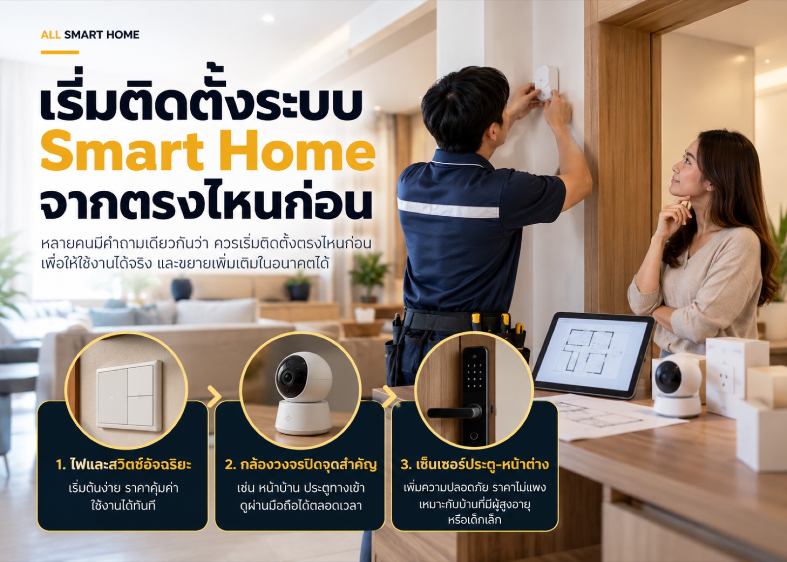 อยากเริ่มทำ Smart Home เริ่มจากตรงไหนดี